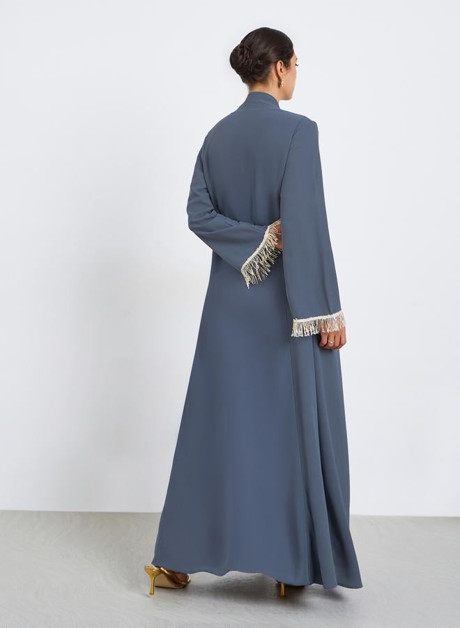 ستايلي عباية بحافة أهداب - Image 5